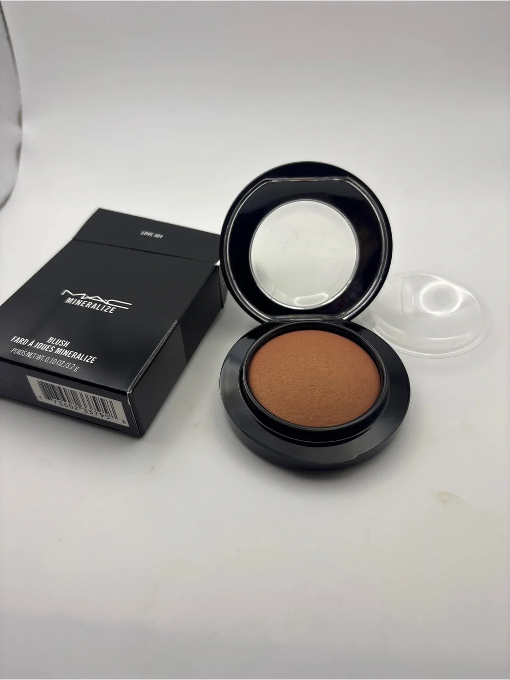 MAC Cosmetics Mineralize Blush - Love Joy warm mid tone brown w/ gold pearl NEW